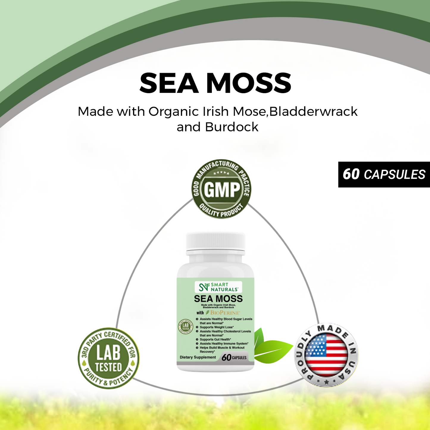 Organic Sea Moss with Bioperine