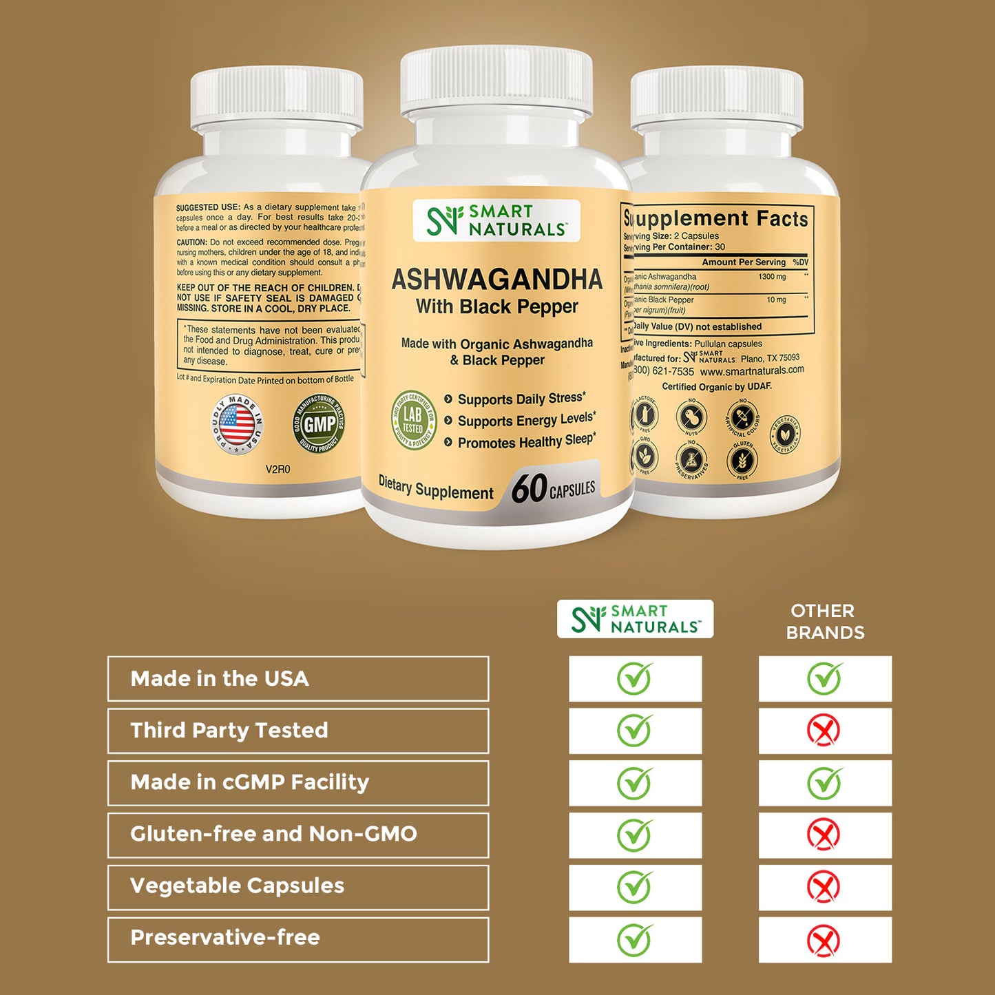 Organic Ashwagandha with Black Pepper