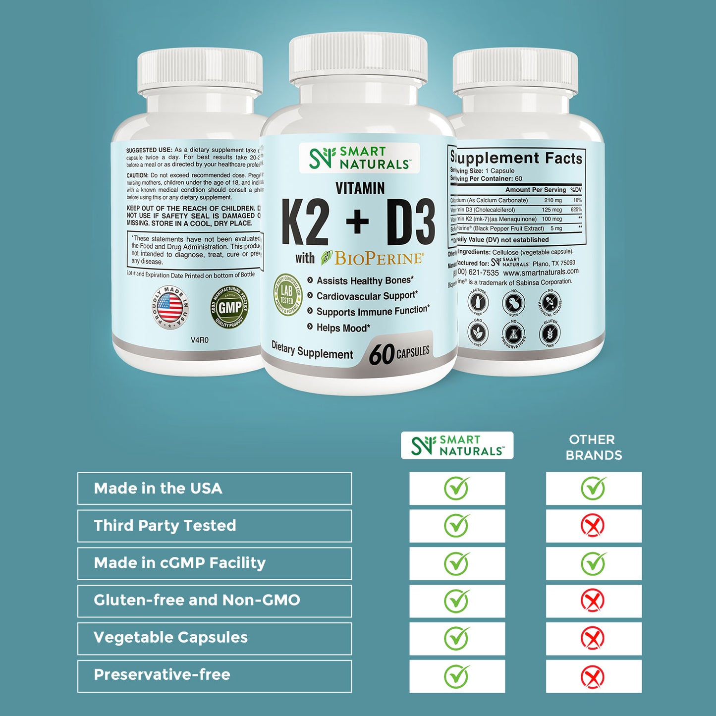 K+D3 with Bioperine